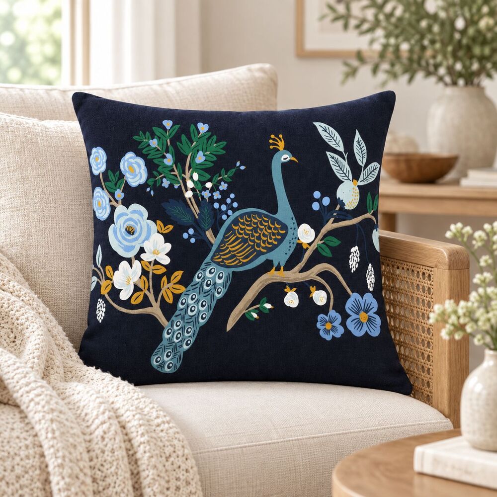 1 PCS Peacock Graphic Cushion Cover Square Throw Pillow Sofa Home Decor 290554